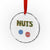Christmas Couples Crystal Glass Ornament Chestnuts Xmas Matching Family Funny Nuts TS02