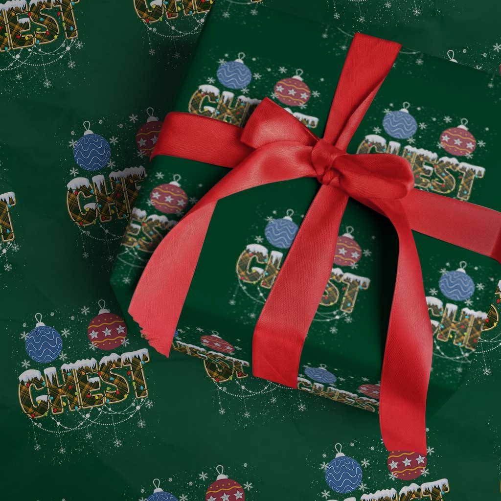 Christmas Couples Wrapping Paper Roll Chestnuts Xmas Matching Family Funny Chest