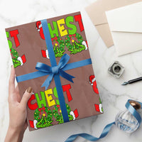Christmas Couples Wrapping Paper Roll Chestnuts Xmas Matching Family Funny Chest Skeleton