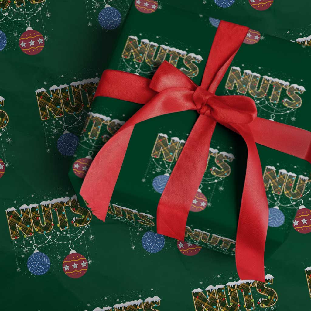 Christmas Couples Wrapping Paper Roll Chestnuts Xmas Matching Family Funny Nuts