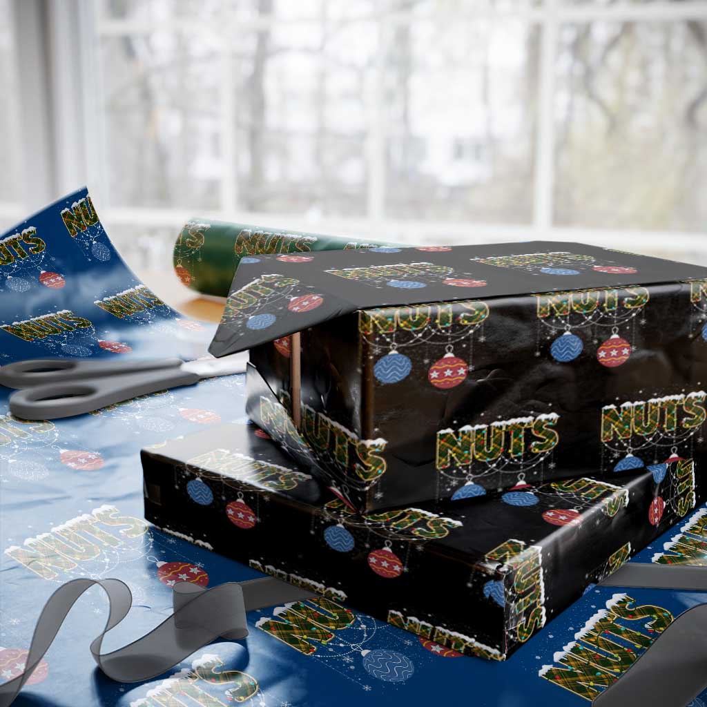 Christmas Couples Wrapping Paper Roll Chestnuts Xmas Matching Family Funny Nuts