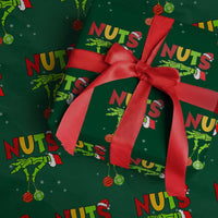Christmas Couples Wrapping Paper Roll Chestnuts Xmas Matching Family Funny Nuts Skeleton