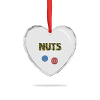 Christmas Couples Heart Crystal Glass Ornament Chestnuts Xmas Matching Family Funny Nuts - Wonder Print Shop