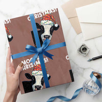 Christmas Cow Wrapping Paper Roll Funny Moo Ry Christmas Farmer Gift - Wonder Print Shop