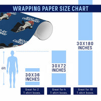 Christmas Cow Wrapping Paper Roll Funny Moo Ry Christmas Farmer Gift - Wonder Print Shop