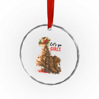 Christmas Cowgirl Boots Crystal Glass Ornament Western Cowboy Hat Howdy - Wonder Print Shop