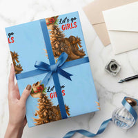 Christmas Cowgirl Boots Wrapping Paper Roll Western Cowboy Hat Howdy - Wonder Print Shop