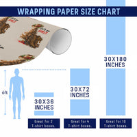 Christmas Cowgirl Boots Wrapping Paper Roll Western Cowboy Hat Howdy - Wonder Print Shop