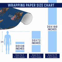 Christmas Creepy Krampus Wrapping Paper Roll Greetings From Gruss Vom Krampus - Wonder Print Shop
