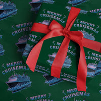 Christmas Cruise Wrapping Paper Roll Merry Cruisemas Xmas Family Trip Reunion