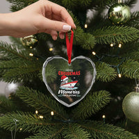 Christmas Cruise Heart Crystal Glass Ornament Merry Cruisemas Making Memories For A Life Time - Wonder Print Shop