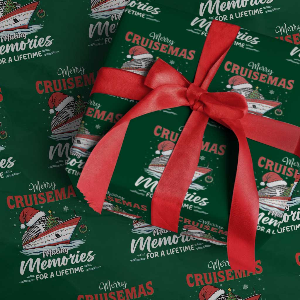 Christmas Cruise Wrapping Paper Roll Merry Cruisemas Making Memories For A Life Time - Wonder Print Shop