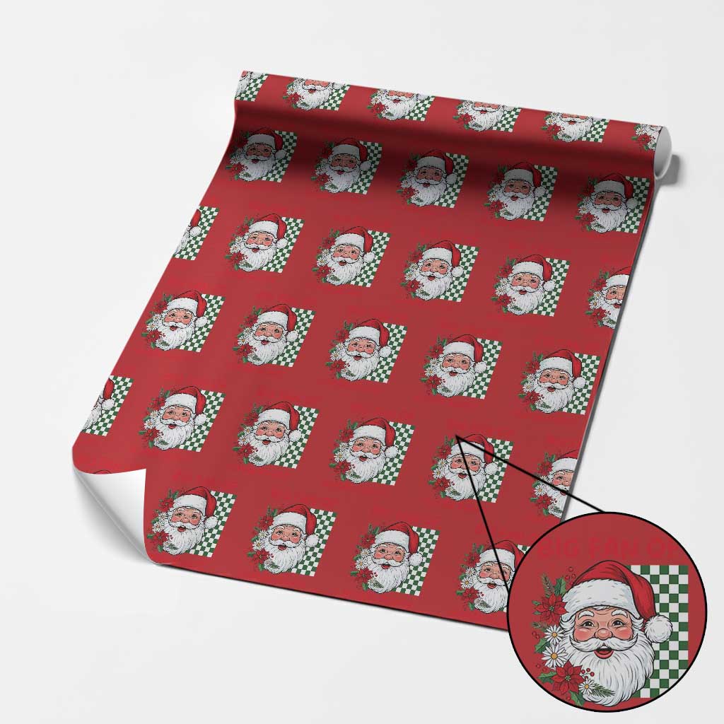 Christmas Cute Santa Big Fan Of Human Rights Gift Wrapping Paper Roll - Wonder Print Shop