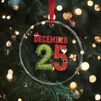 Christmas December 25 Crystal Glass Ornament Family Holiday Xmas - Wonder Print Shop