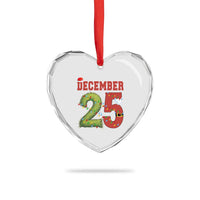 Christmas December 25 Heart Crystal Glass Ornament Family Holiday Xmas - Wonder Print Shop