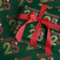 Christmas December 25 Wrapping Paper Roll Family Holiday Xmas - Wonder Print Shop