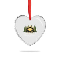 Christmas December Birthday Heart Crystal Glass Ornament All The Cool People Are Born In December Christian Xmas - Wonder Print Shop