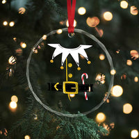Christmas Elf Costume Crystal Glass Ornament Holiday Costume Funny Christmas Gift - Wonder Print Shop