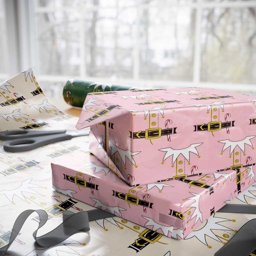 Christmas Elf Costume Wrapping Paper Roll Holiday Costume Funny Christmas Gift - Wonder Print Shop