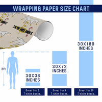 Christmas Elf Costume Wrapping Paper Roll Holiday Costume Funny Christmas Gift - Wonder Print Shop