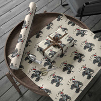 Christmas F Caw F Wrapping Paper Roll Funny Black Crow Meme - Wonder Print Shop