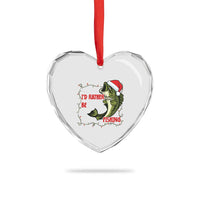 Christmas Fisherman Holiday Gift Heart Crystal Glass Ornament Id Rather Be Fishing - Wonder Print Shop