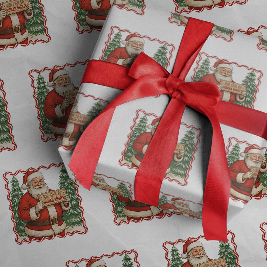 Christmas Gift For Big Fans Of Human Rights And Activism Wrapping Paper Roll - Wonder Print Shop