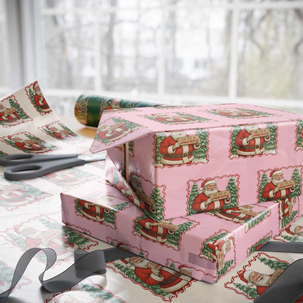 Christmas Gift For Big Fans Of Human Rights And Activism Wrapping Paper Roll - Wonder Print Shop