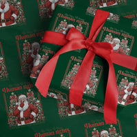 Christmas Gift Wrapping Paper Roll Be Nice To Your Human Rights Lawyer Santa Is Watching - Wonder Print Shop