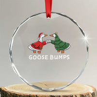 Christmas Goose Bumps Holiday Season Crystal Glass Ornament - Wonder Print Shop