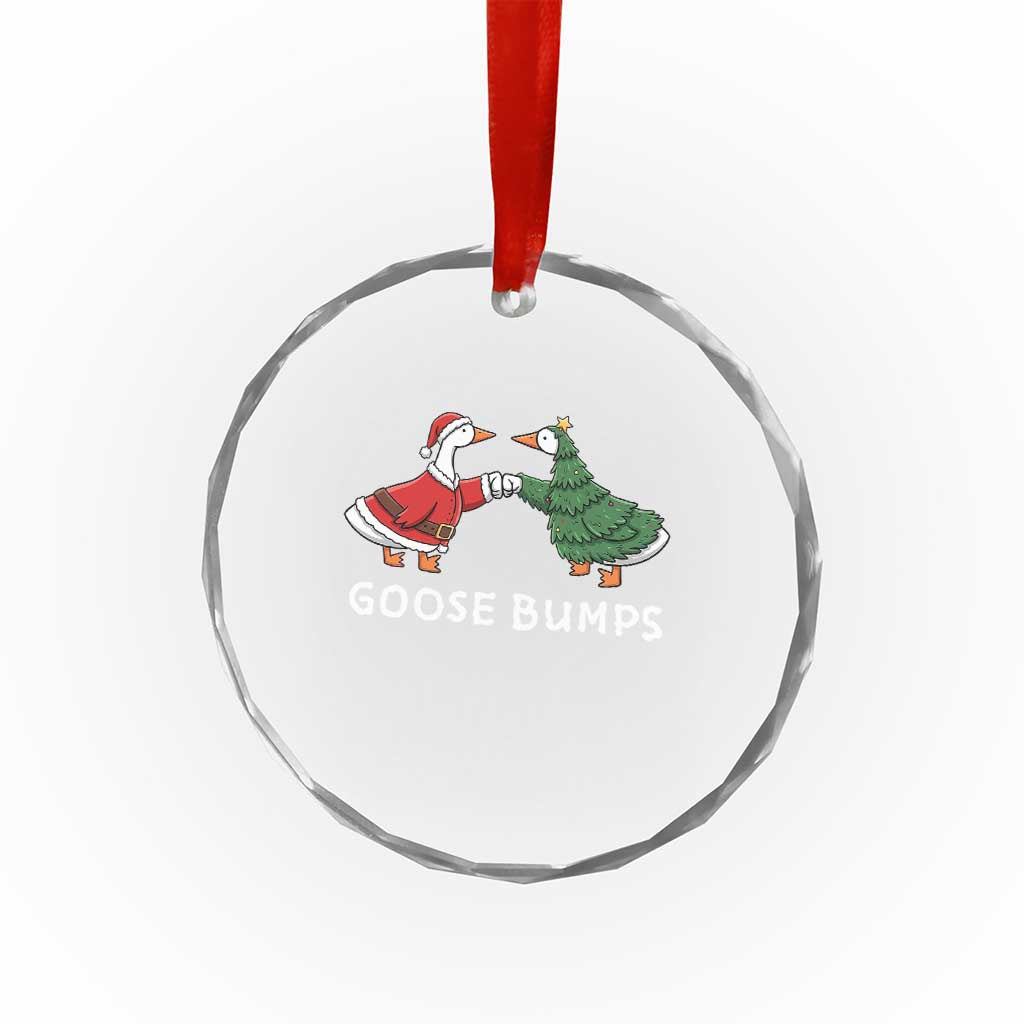 Christmas Goose Bumps Holiday Season Crystal Glass Ornament - Wonder Print Shop