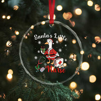 Christmas Goose Nurse Crystal Glass Ornament Santa Little Nurse - Wonder Print Shop