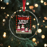 Christmas Guinea Pig Lover Crystal Glass Ornament Have Yourself A Wheeky Little - Wonder Print Shop