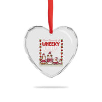 Christmas Guinea Pig Lover Heart Crystal Glass Ornament Have Yourself A Wheeky Little - Wonder Print Shop