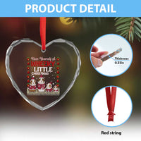 Christmas Guinea Pig Lover Heart Crystal Glass Ornament Have Yourself A Wheeky Little - Wonder Print Shop