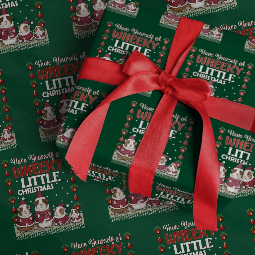 Christmas Guinea Pig Lover Wrapping Paper Roll Have Yourself A Wheeky Little - Wonder Print Shop