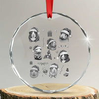 Christmas Guinea Pigs Crystal Glass Ornament Funny Cavy Lover Holiday Gift - Wonder Print Shop
