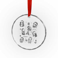 Christmas Guinea Pigs Crystal Glass Ornament Funny Cavy Lover Holiday Gift - Wonder Print Shop