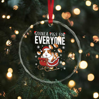 Christmas Guinea Pigs For Everyone Crystal Glass Ornament Funny Cavy Lover Gift - Wonder Print Shop