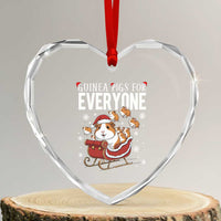 Christmas Guinea Pigs For Everyone Heart Crystal Glass Ornament Funny Cavy Lover Gift - Wonder Print Shop