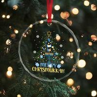 Christmas Hanukkah Crystal Glass Ornament Merry Christmukkah Jewish Christmas Tree Chanukah TS02