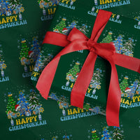 Christmas Hanukkah Wrapping Paper Roll Merry Christmukkah Jewish Christmas Trees Chanukah