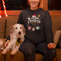 Mini Penguin With Xmas Light Ornaments Balls Merry Christmas Hoodie - Wonder Print Shop