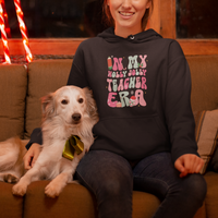 In My Holly Jolly Teacher Era Xmas Groovy Christmas Hoodie - Wonder Print Shop