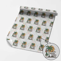 Christmas In Hawaii Wrapping Paper Roll Mele Kalikimaka Retro Hula Girls Santa Hat Xmas - Wonder Print Shop