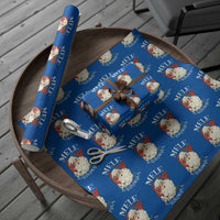 Christmas In Hawaii Wrapping Paper Roll Mele Kalikimaka Retro Santa Shaka Aloha Xmas - Wonder Print Shop