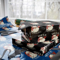 Christmas In Hawaii Wrapping Paper Roll Mele Kalikimaka Retro Santa Shaka Aloha Xmas - Wonder Print Shop