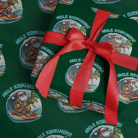 Christmas In Hawaii Wrapping Paper Roll Mele Kalikimaka Santa Surfing Hibiscus - Wonder Print Shop