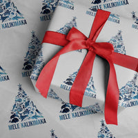 Christmas In Hawaii Wrapping Paper Roll Mele Kalikimala Sea Animals Xmas Tree - Wonder Print Shop