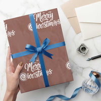 Christmas In Hawaii Wrapping Paper Roll Merry Christmas Hawaiian Symbols - Wonder Print Shop